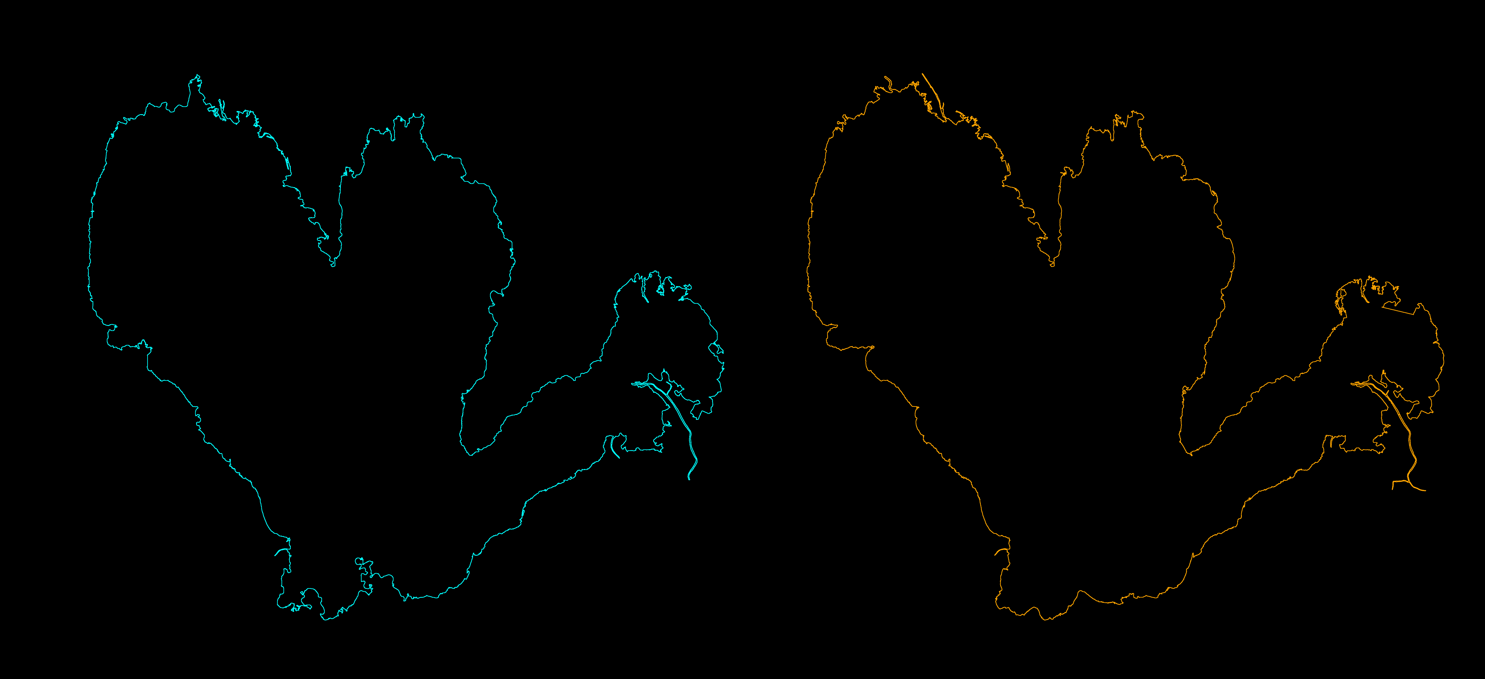 Full Lake Shoreline Comparison